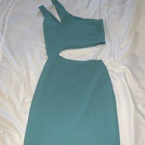 Woman’s small blue cut out dress Never worn